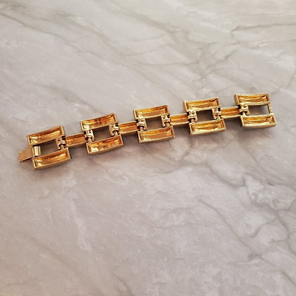 ✨ J.Crew Rhinestone Crystal Pave Link Statement Bracelet ✨ - Picture 10 of 15